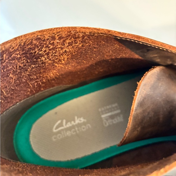 Men's Clarks Size 13 Brown Leather Chukka Boots - Picture 5 of 8